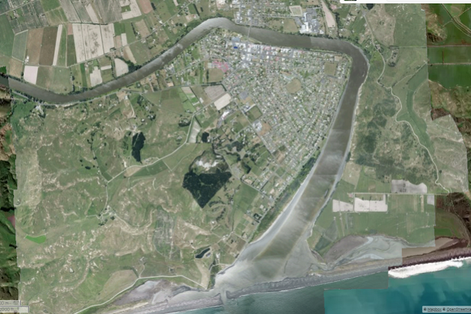 Aerial photo of the Wairoa district